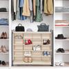 STORAGE MANIAC Stackable Shoe Cubby Organizer, Free Standing Shoe Cube Rack for Entryway, Bedroom, Apartment, Closet, 20-Cube Beige view 2