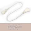 Fenghuangwu Curtain Tiebacks Handmade Decorative Curtain Holdbacks Rope with Tassel (White, 4P) view 2