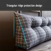 HHXX Triangular Wedge Cushion, Bed Backrest Pillow, Upholstered Headboard Back, Support for Sitting Up in Bed Bed Back Support for Reading Relaxing (Chair Cushion, Sofa, Bed view 4
