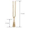 Fenghuangwu Curtain Tiebacks Tassel Tie-Backs, Rope Curtain tie Backs Handmade Curtain Holdbacks Made from Polyester (Gold, 4p) view 2