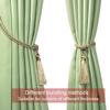 Fenghuangwu Curtain Tiebacks Tassel Tie-Backs, Rope Curtain tie Backs Handmade Curtain Holdbacks Made from Polyester (Gold, 4p) view 4