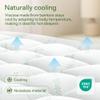 Ultra Soft Queen RV Size Mattress Topper - Viscose Made from Bamboo Pillow Top Mattress Pad for Back Pain Relief - Naturally Cooling for Hot Sleepers, Green view 3
