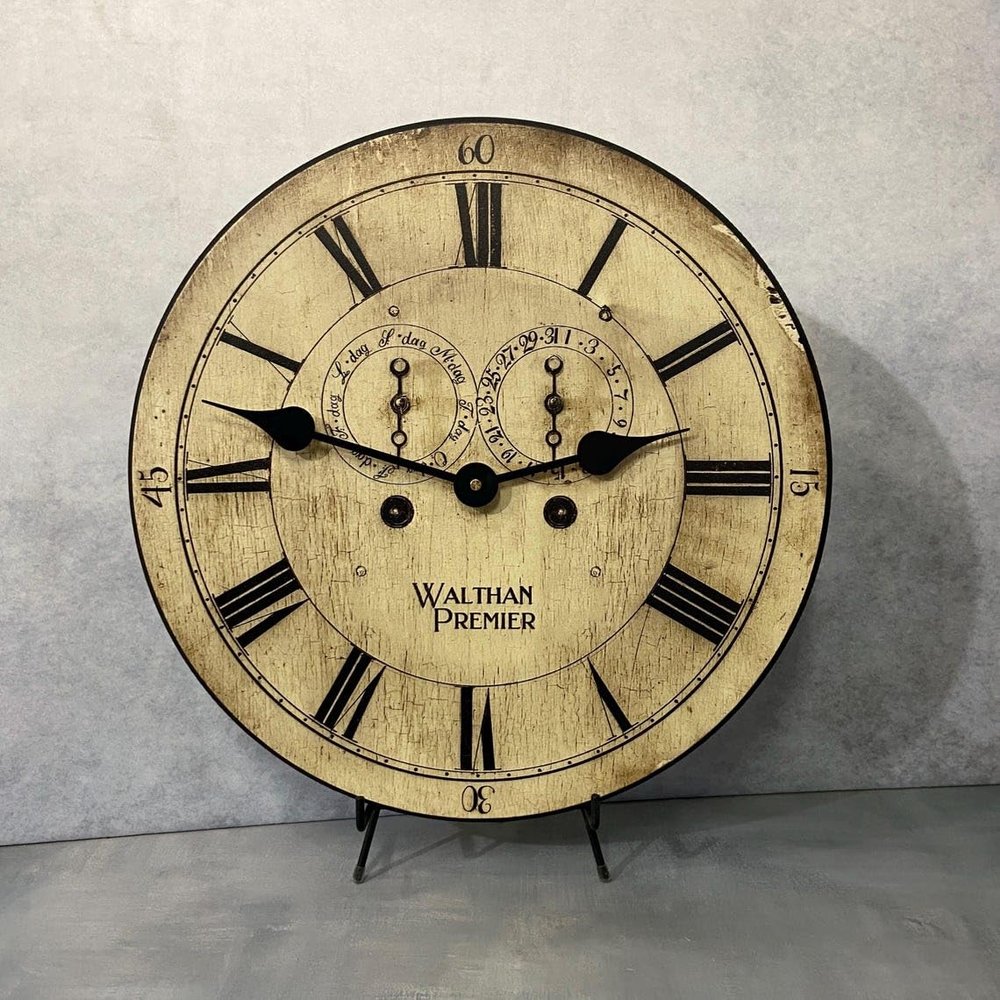 1760 Walston Large Wall Clock | Ultra Quiet Quartz Mechanism | Hand Made in USA Beautiful Crisp Lasting Color | Comes in 8 Sizes | 18 Inch