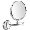3X Magnifying Wall-Mounted Cosmetic Mirror, 3X Magnifying Mirror 360 Height-Adjustable Double-Sided Mirror, Can Be Used for Bathroom Cabinets, Round view 1