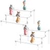 BYCY Clear 3 Tier Acrylic Cupcake Display Stand, Collection Organizer Shelf, Desserts Holder,Acrylic Display Riser for Cupcake ( 2 Pack 12 x 10.2" x 6.3" ) view 1