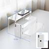 BYCY Clear 3 Tier Acrylic Cupcake Display Stand, Collection Organizer Shelf, Desserts Holder,Acrylic Display Riser for Cupcake ( 2 Pack 12 x 10.2" x 6.3" ) view 3
