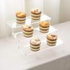 BYCY Clear 3 Tier Acrylic Cupcake Display Stand, Collection Organizer Shelf, Desserts Holder,Acrylic Display Riser for Cupcake ( 2 Pack 12 x 10.2" x 6.3" ) view 4
