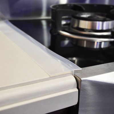 Stove Counter Gap Cover, Kitchen Silicone Oven Gap Filler 25 Inches Countertop Strips Gap Guard, Easy to Clean (Clear)