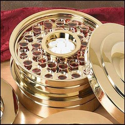 Christian Brands Stkng Comm Tray-40 Holes-Brss