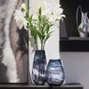 Flower Vase, Floral Vase Table Centerpiece Vases,Modern Art Handmade Glass Vases, Flower Arrangement Gradient Crafts Vase Decoration, Decorative Vase Creative Gifts ( Color : Blue , Size : 18*37cm ) view 2