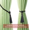Fenghuangwu Curtain Tiebacks Tassel Tie-Backs, Rope Curtain tie Backs Handmade Curtain Holdbacks Made from Polyester (Charcoal, 4p) view 4