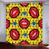 3D Cartoon Lips Curtains Panels for Bedroom with Black Liner, Full Room Darkening Noise Reducing Grommet Curtain (9,84W x 84L) view 1