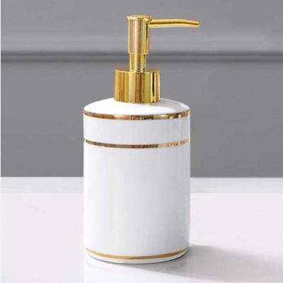 Geeyu Bath Soap Dispenser, Rustproof Pump, Ceramic Pump Bottle, Empty Liquid Hand Soap Containers for Bathroom (Color : C, Size : 500ml)
