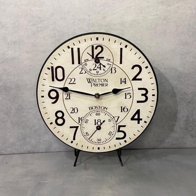Andover Walston Large Wall Clock|Ultra Quiet Quartz Mechanism | Hand Made in USA Beautiful Crisp Lasting Color | Comes in 8 Sizes | 15-inch
