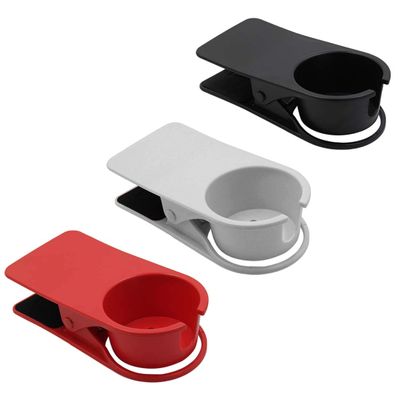 Jiozermi 3Pcs Drinking Cup Holder Clip, Red, Black and White