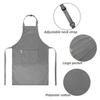 Aurya Kids Apron and Chef Hat Set-Adjustable Child Apron for Boys and Girls for Cooking Baking Dark Grey view 2