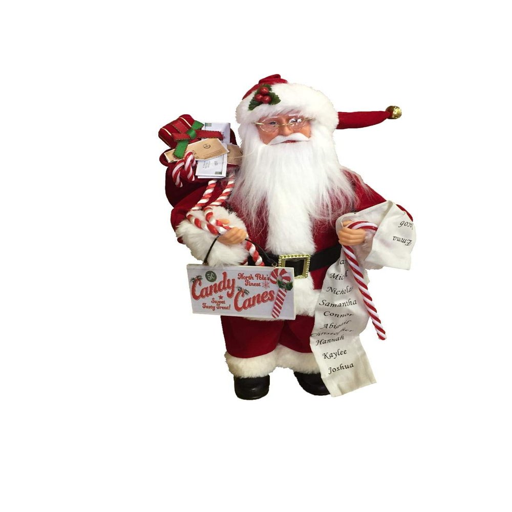 15" Candy Cane Claus
