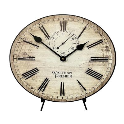 Alston Walston Large Wall Clock | Ultra Quiet Quartz Mechanism | Hand Made in USA Beautiful Crisp Lasting Color | Comes in 8 Sizes | 15-Inch