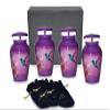 Bold & Divine Purple Hummingbird Keepsake Urn for Ashes | Set of 4 | 3.5 Cubic Inch | Keepsake Urn for Sharing The Ashes of a Loved One view 1