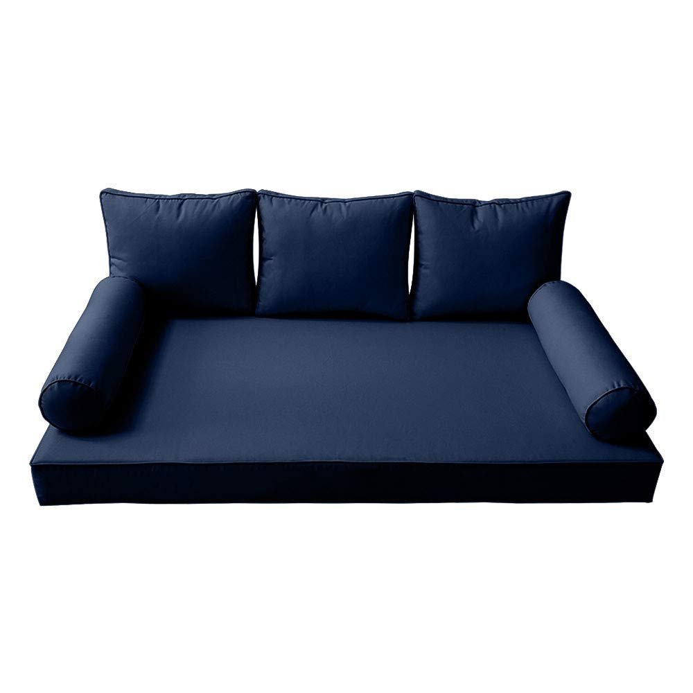 DBM IMPORTS Cover ONLY-Style 3 Outdoor Daybed Mattress Bolster Pillow Same Pipe Queen AD101