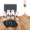 BOLD & DIVINE Small Cardinal Bird Keepsake Urns |for Human Ashes |Handcrafted | Mini Urn Set of 4 with Premium Box & Funnel view 3