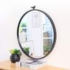 24 Inch Black Round Wall Mirror, Metal Frame Decorative Mirror for Bathroom, Entrance, Toilet, Etc, Farmhouse and Modern Style view 3