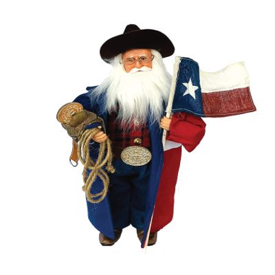 15" Texas Cowboy Santa