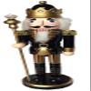 Santa's Workshop 14" Black and Gold King Nutcracker view 1