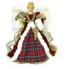 Santa's Workshop 16" RED Plaid Tree Topper Angel view 1