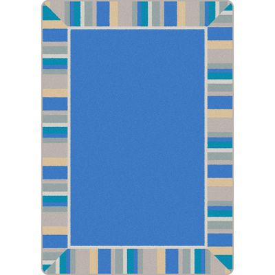 Joy Carpets Off The Cuff Area Rug in Color Light Blue, 3'10" x 5'4"