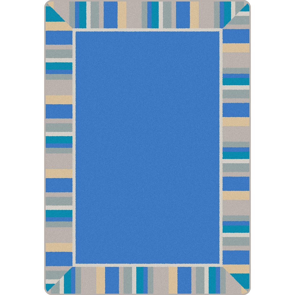 Joy Carpets Off The Cuff Area Rug in Color Light Blue, 3'10" x 5'4"