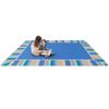 Joy Carpets Off The Cuff Area Rug in Color Light Blue, 3'10" x 5'4" view 3