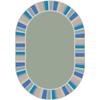 Joy Carpets Kid Essentials Off The Cuff 3'10" x 5'4" Oval Area Rug in Color Sage view 1