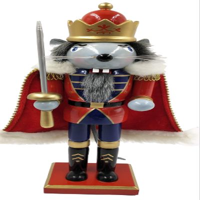 Santa's Workshop 14" Mouse King Nutcracker, RED