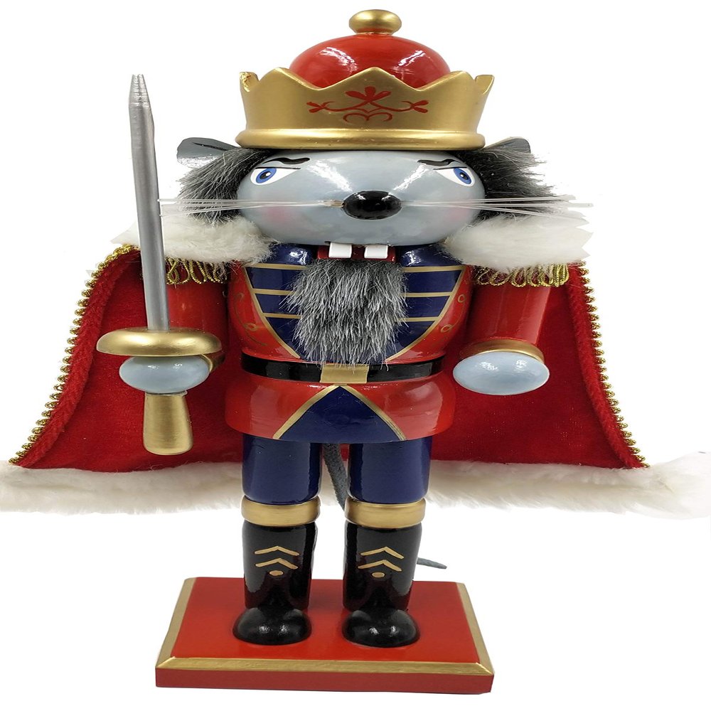 Santa's Workshop 14" Mouse King Nutcracker, RED