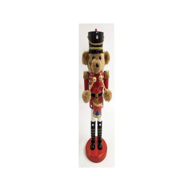 14" Teddy Bear Drummer Nutcracker
