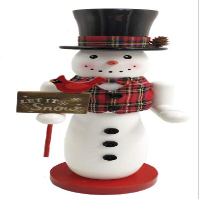 Santa's Workshop 14" Snowman Nutcracker, White