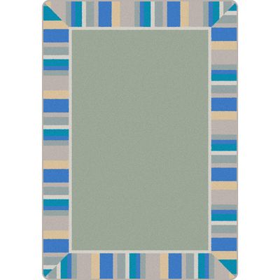 Joy Carpets Kid Essentials Off The Cuff 3'10" x 5'4" Area Rug in Color Sage