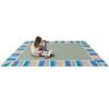 Joy Carpets Kid Essentials Off The Cuff 3'10" x 5'4" Area Rug in Color Sage view 3