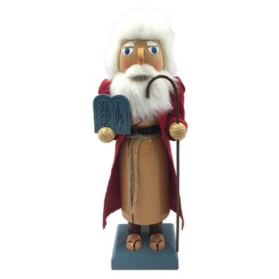 Santa's Workshop 14" Moses Nutcracker, RED
