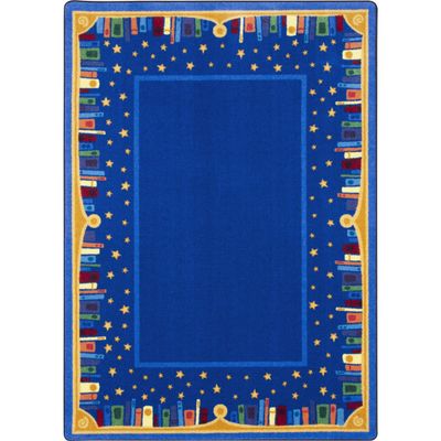 Joy Carpets Magic of Reading 7'8" x 10'9" Area Rug in Color Multi
