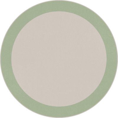 Joy Carpets Easy Going Area Rug in Color Sage, 5'4" Round