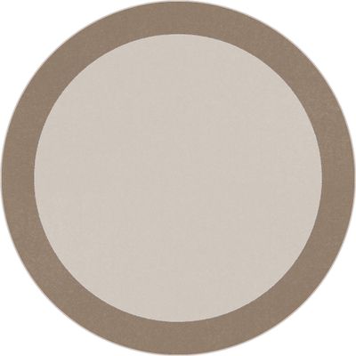 Joy Carpets Easy Going 5'4" Round Area Rug in Color Neutral