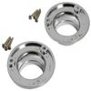 #30 CKP Brand 1-1/4" Closet Rod Flange, Polished Chrome (Sold As Pair) view 2