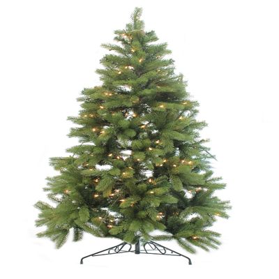 Perfect Holiday 5' Nobel Fir Christmas Tree | 565 Tips, Dia 31" | Includes Metal Stand, Green (PEM1921-5)