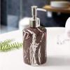 Geeyu Hand Ceramic Soap Dispenser, Home Bathroom Accessories, Cylinder Pump Bottle 650ml, Rustproof Pump, Lotions and Liquids (Color : Brown, Size : 400ml) view 1