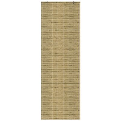 Red Lantern Burnt Bamboo Cordless Window Shade - Natural, 24" Wide