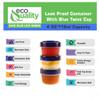 [60 PACK] 4oz Twist Top Storage Containers - Airtight Plastic Food Storage Canisters with Twist & Seal Lids, Leak-Proof - Reusable, Stackable, BPA-Free Snack Containers view 2