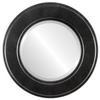 OVALCREST Round Beveled Wall Mirror for Home Decor - Montreal Style - Black Silver - 19x19 Outside Dimensions view 1