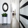 OVALCREST Round Beveled Wall Mirror for Home Decor - Montreal Style - Black Silver - 19x19 Outside Dimensions view 3
